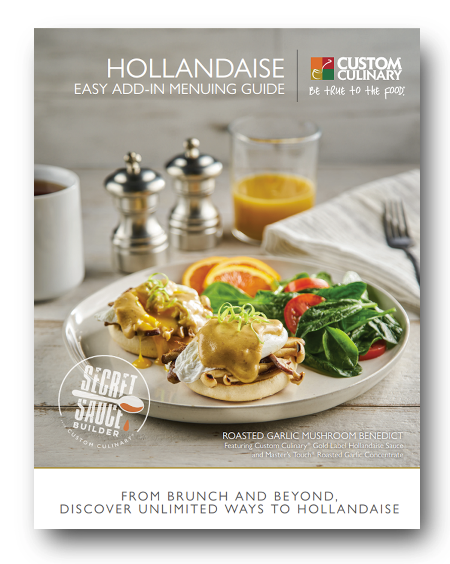 Hollandaise sauce menuing guide cover