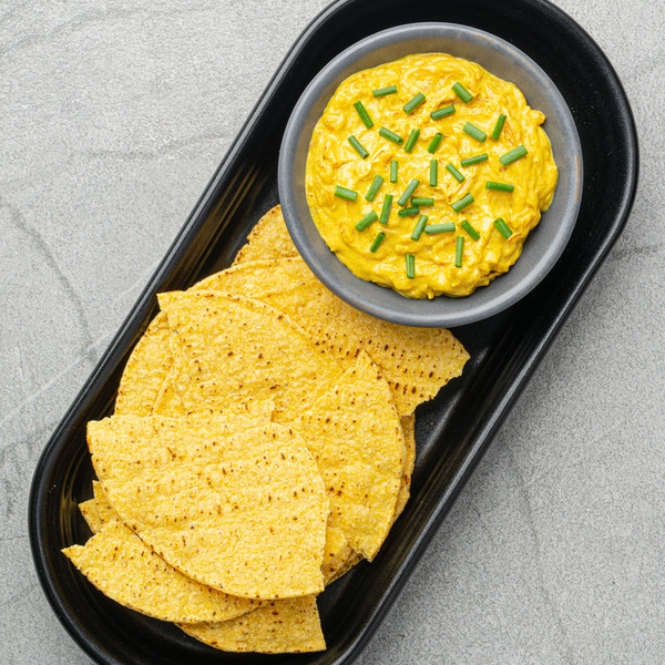 Latin Citrus Aji Dip with Caramelized Onions & Crema