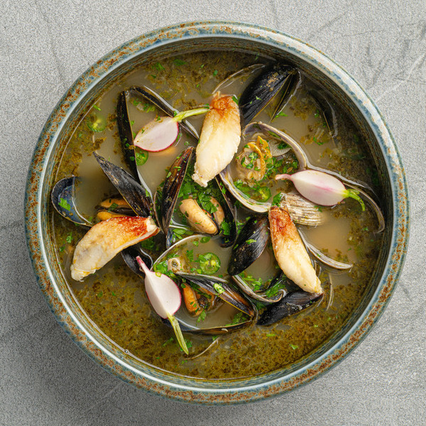 CDMX Style Seafood Verde Soup Danubio