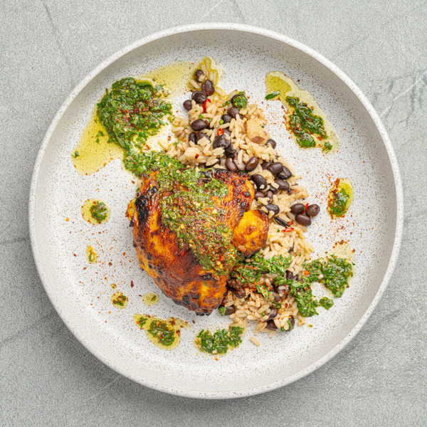 Latin Herb Chimichurri with Chicken and Rice