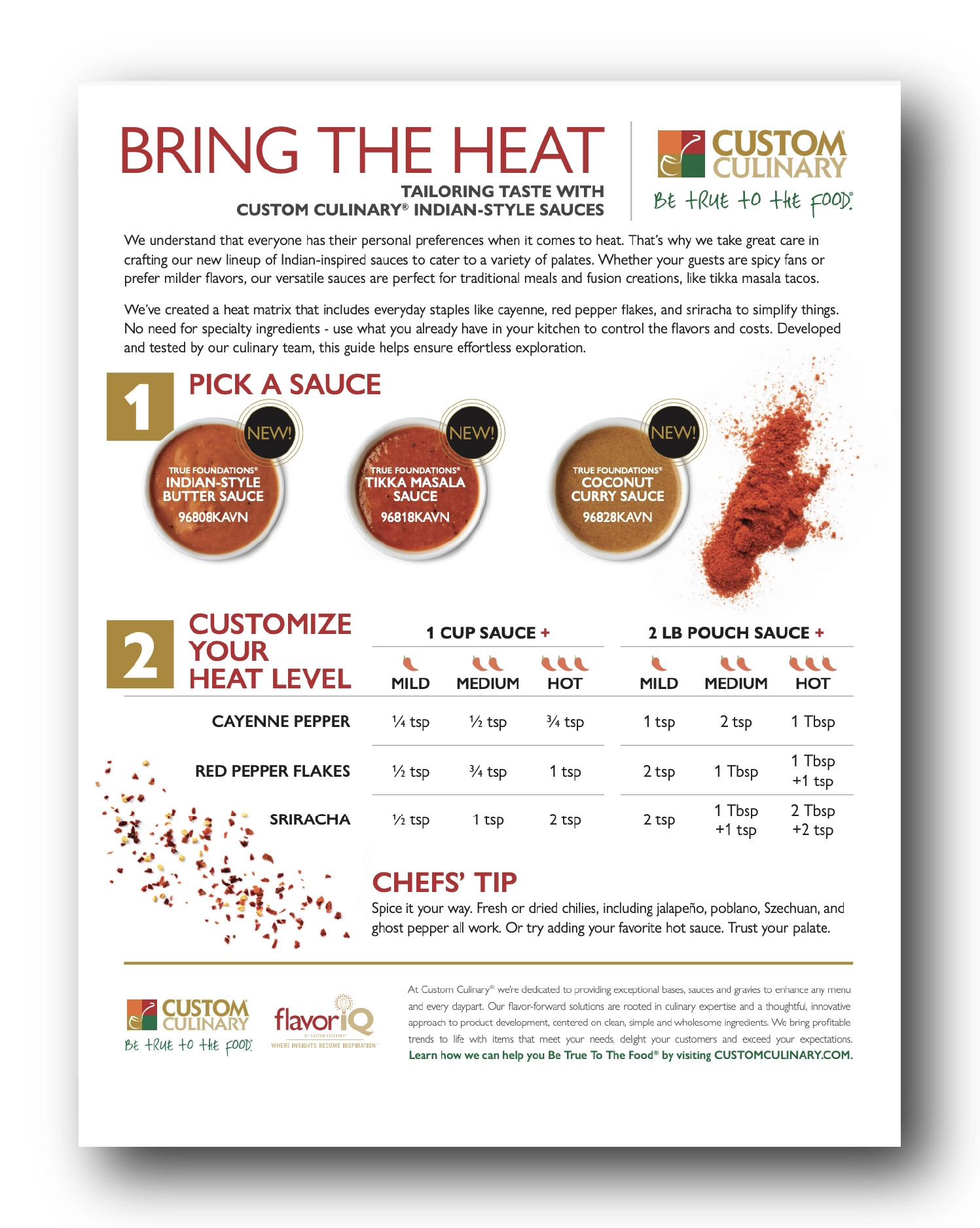 Indian Sauces Heat Matrix Brochure Thumbnail