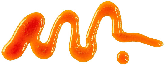Channels - orange sauce squiggle